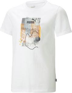 PUMA ESSENTIALS STREET ART T-Shirt Kinder puma white