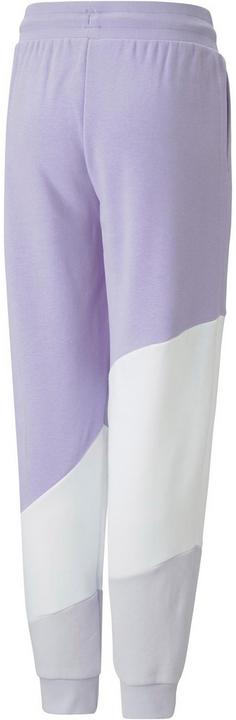 Rückansicht von PUMA POWER COLORBLOCK Sweathose Kinder vivid violet