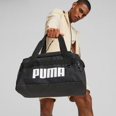 Rückansicht von PUMA Challenger Duffel Sporttasche puma black