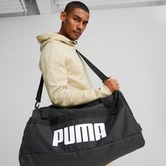 Rückansicht von PUMA Challenger Duffel Sporttasche puma black