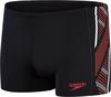 SPEEDO Tech Panel Badehose Herren - black-fed red-white