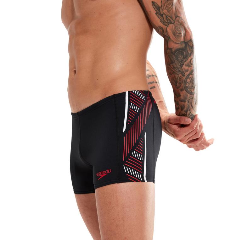SPEEDO SPEEDO Tech Panel Badehose Herren - black-fed red-white - 3 | SportScheck