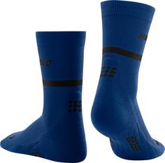 Rückansicht von CEP The Run Mid Laufsocken Herren blue