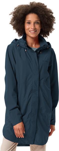 Rückansicht von VAUDE Mineo 2.5L Regenmantel Damen dark sea