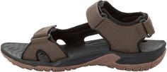 Rückansicht von Jack Wolfskin LAKEWOOD CRUISE Outdoorsandalen Herren dark wood