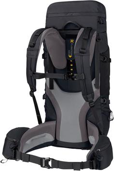 Rückansicht von Jack Wolfskin HIGHLAND TRAIL 55+5 Trekkingrucksack Herren phantom