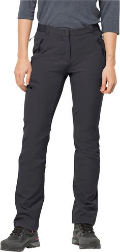 Rückansicht von Jack Wolfskin GEIGELSTEIN Softshellhose Damen black