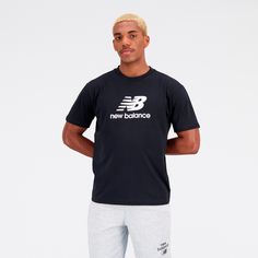 Rückansicht von NEW BALANCE Essentials T-Shirt Herren black
