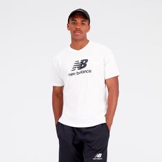 Rückansicht von NEW BALANCE Essentials T-Shirt Herren white