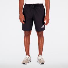 Rückansicht von NEW BALANCE Essentials Stacked Shorts Herren black