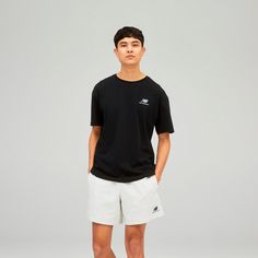 Rückansicht von NEW BALANCE Essentials T-Shirt black