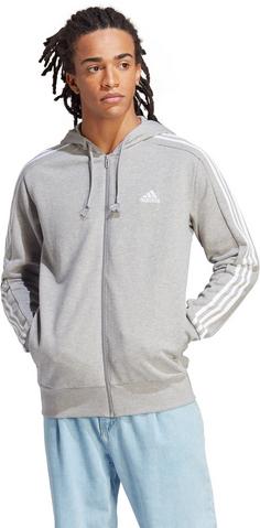 Rückansicht von adidas ESSENTIALS FRENCH TERRY Herren medium grey heather-white