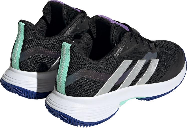 adidas adidas CourtJam Control Clay Tennisschuhe Damen - core black-silver met.-pulse mint - 3 | SportScheck
