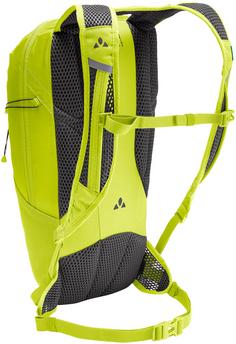 Rückansicht von VAUDE Uphill 12 Fahrradrucksack bright green