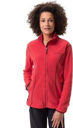 Rückansicht von VAUDE Rosemoor II Fleecejacke Damen flame