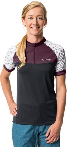 Rückansicht von VAUDE Ledro Fahrradtrikot Damen cassis