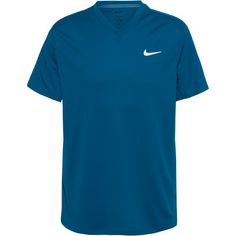 Nike Victory Tennisshirt Herren green abyss-white