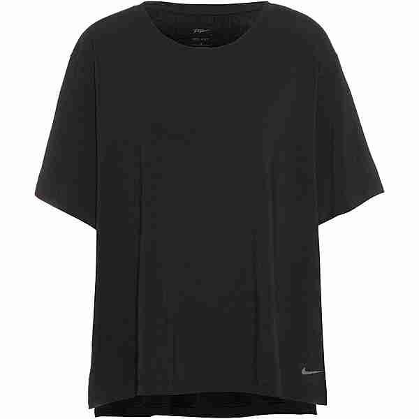 Nike Yoga DRI-FIT Funktionsshirt Damen black-iron grey