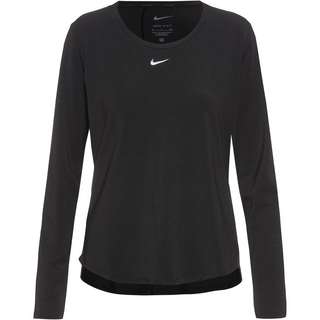Nike One Luxe Tennisshirt Damen black-reflective silv