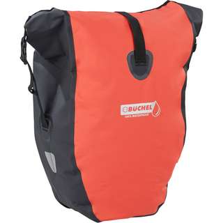 Büchel Gepäckträgertasche wasserd. 25L Fahrradtasche orange-schwarz