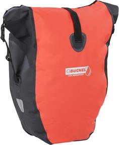 Büchel Gepäckträgertasche wasserd. 25L Fahrradtasche orange-schwarz