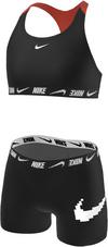 Nike LOGO TAPE RACERBACK Bikini Set M&auml;dchen - black