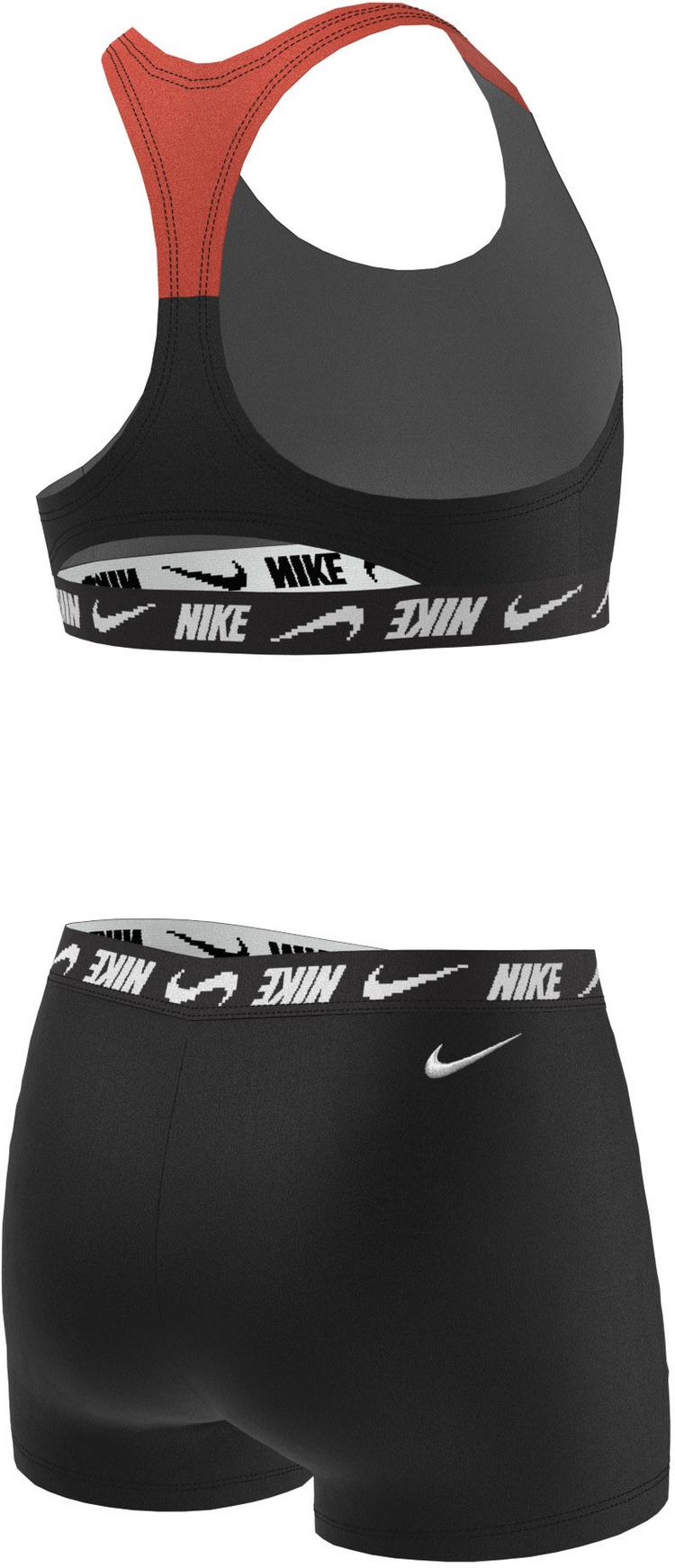 Nike Nike LOGO TAPE RACERBACK Bikini Set M&auml;dchen - black - 0 | SportScheck