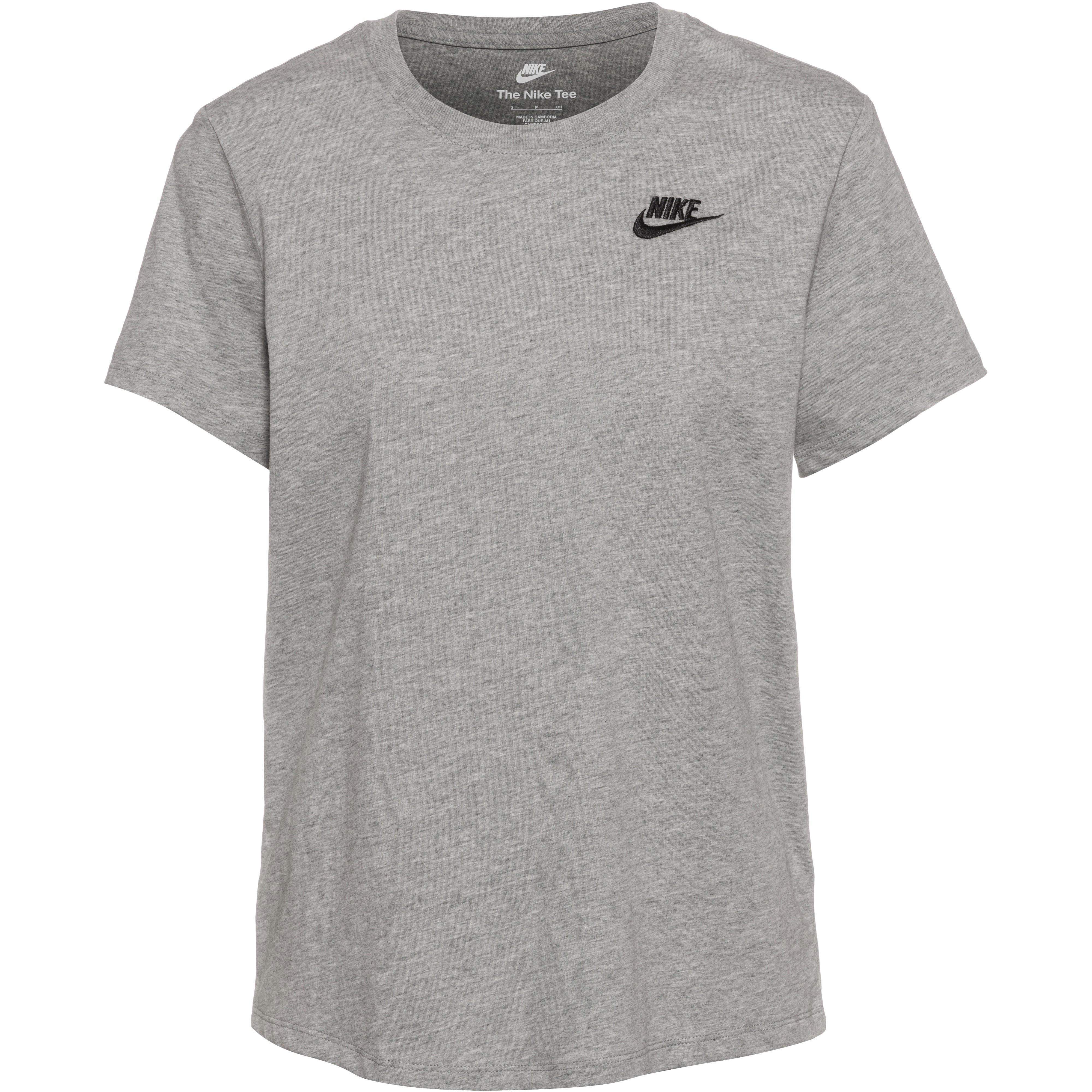 Nike CLUB TShirt Damen dk grey heather im Online Shop von SportScheck