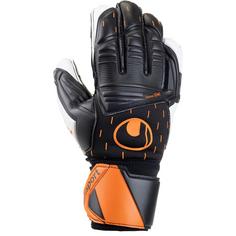 Uhlsport SPEED CONTACT SUPERSOFT Torwarthandschuhe schwarz-weiß-fluo orange