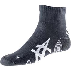 Rückansicht von ASICS CUSHION RUN QUARTER Laufsocken performance black-brilliant white