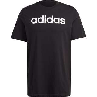 adidas ESSENTIALS LINEAR EMBROIDERED LOGO T-Shirt Herren black