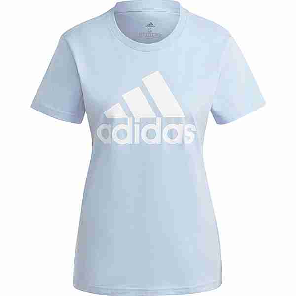 Adidas Essentials T-Shirt Damen blue dawn-white im Online Shop SportScheck