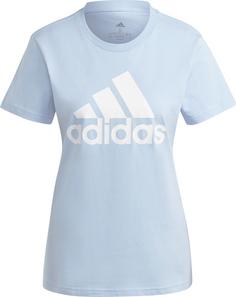 adidas Essentials T-Shirt Damen blue dawn-white