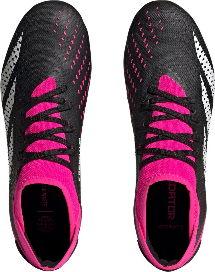 adidas adidas PREDATOR ACCURACY.3 MG Fu&szlig;ballschuhe - core black-ftwr white-team shock pink - 0 | SportScheck