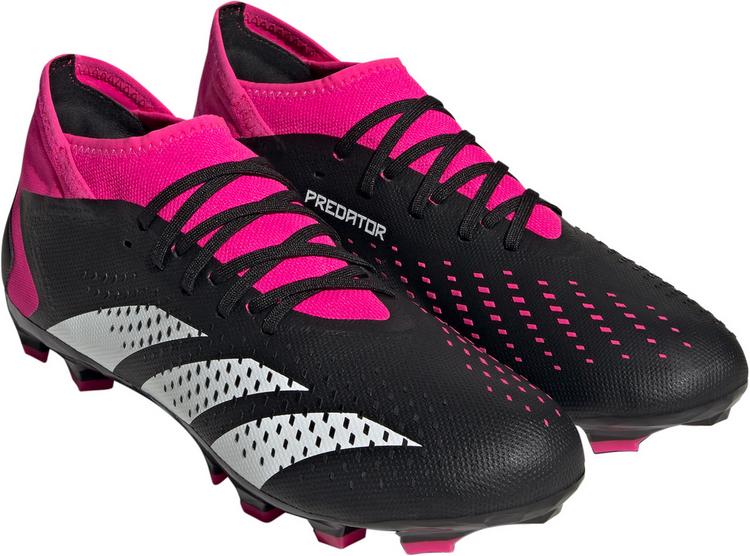 adidas adidas PREDATOR ACCURACY.3 MG Fu&szlig;ballschuhe - core black-ftwr white-team shock pink - 2 | SportScheck