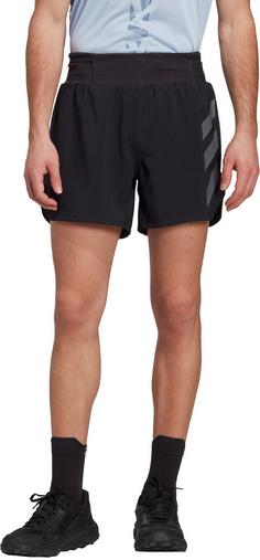 Rückansicht von adidas Agravic Laufshorts Herren black