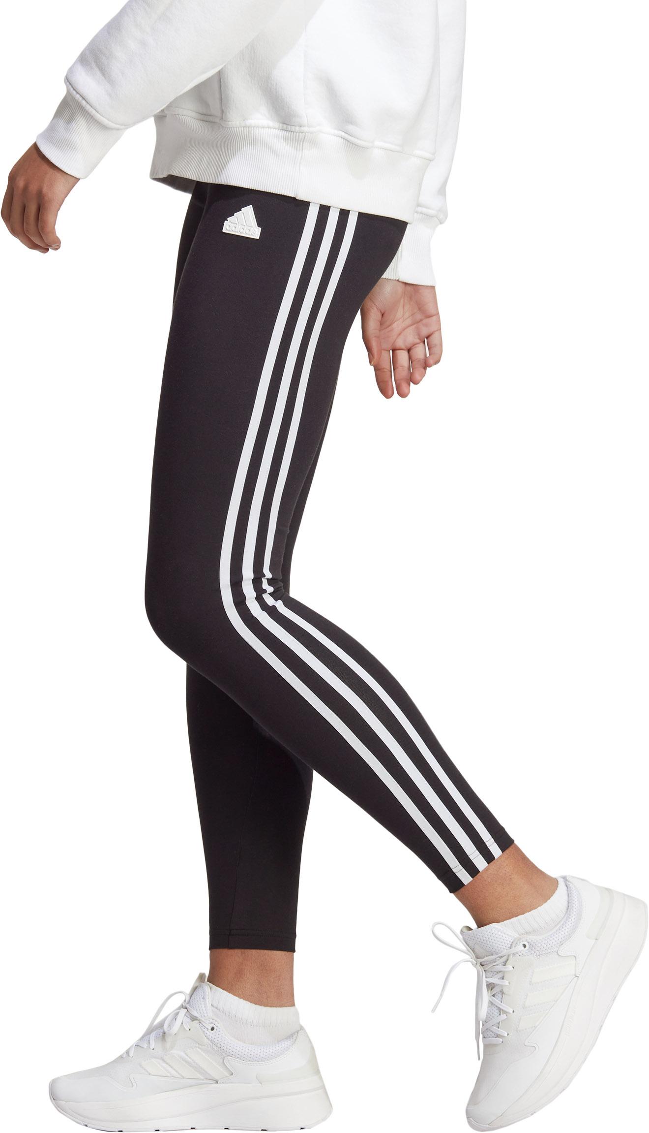 adidas Sportswear – Lounge-Leggings in Dunkelgrau mit den drei Streifen