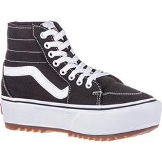 Rückansicht von Vans Filmore Tapered Platform Sneaker Damen canvas black