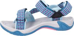 Rückansicht von CMP Hamal Outdoorsandalen Kinder deep lake-pink fluo