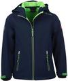Trollkids Trollfjord Softshelljacke Kinder - navy-light green