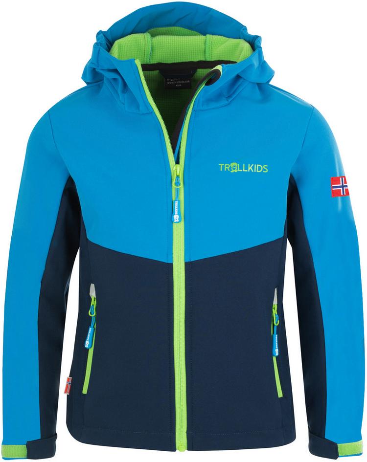 Trollkids Trollkids Kristiansand Softshelljacke Kinder - navy-medium blue-green - 0 | SportScheck
