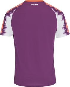 Rückansicht von HEAD Topspin Tennisshirt Herren lilac-print vision m