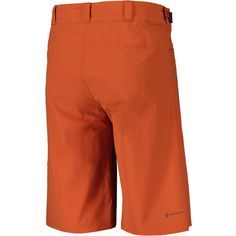 Rückansicht von SCOTT Trail Flow Fahrradshorts Herren braze orange