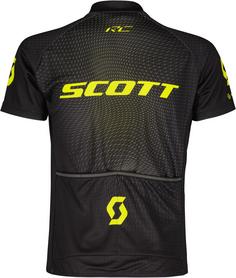 Rückansicht von SCOTT RC Pro Fahrradtrikot Kinder black-sulphur yellow