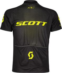 Rückansicht von SCOTT RC Pro Fahrradtrikot Kinder black-sulphur yellow