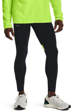 Rückansicht von Under Armour SPEEDPOCKET Lauftights Herren black-limesurge-reflective