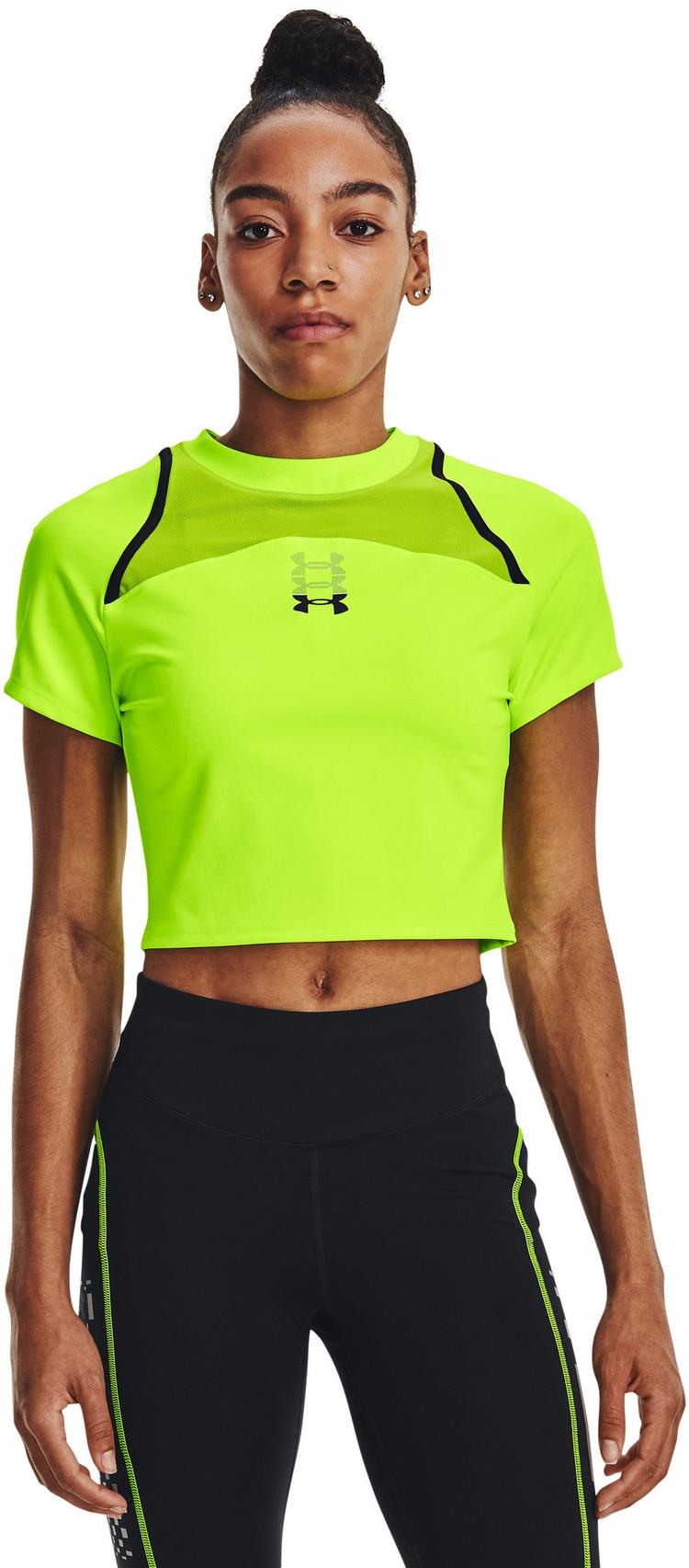 Under Armour Under Armour Run Anywhere Funktionsshirt Damen - limesurge-black-black - 3 | SportScheck
