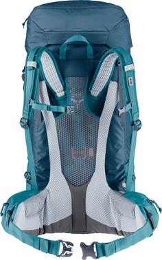 Rückansicht von Deuter Futura Air Trek 55 + 10 SL Trekkingrucksack Damen marine-lake