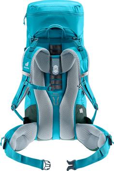 Rückansicht von Deuter Aircontact Lite 35 + 10 SL Trekkingrucksack Damen lagoon-ivy