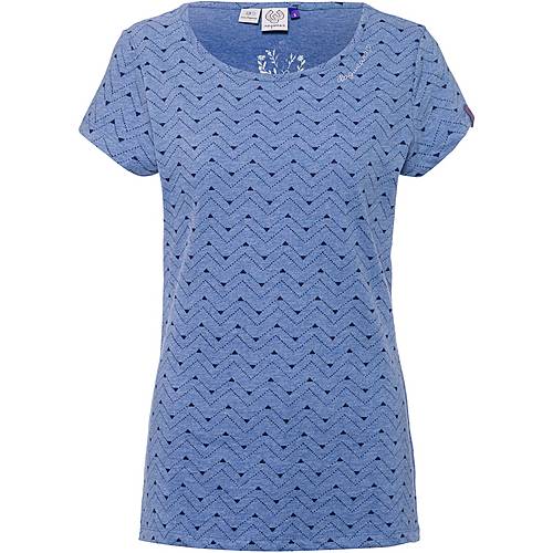 Ragwear Mint Zig Zag T-Shirt Damen denim blue melange im Online Shop von  SportScheck kaufen
